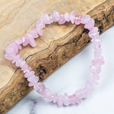 Bracelet puce quartz rose