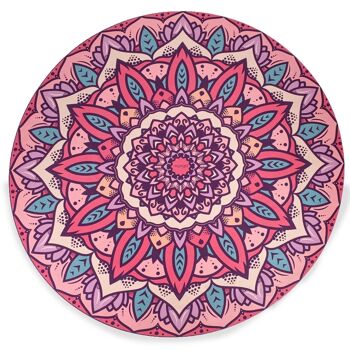 Tapis de Yoga Mandala Rond - Diamètre 139cm RY1177 1