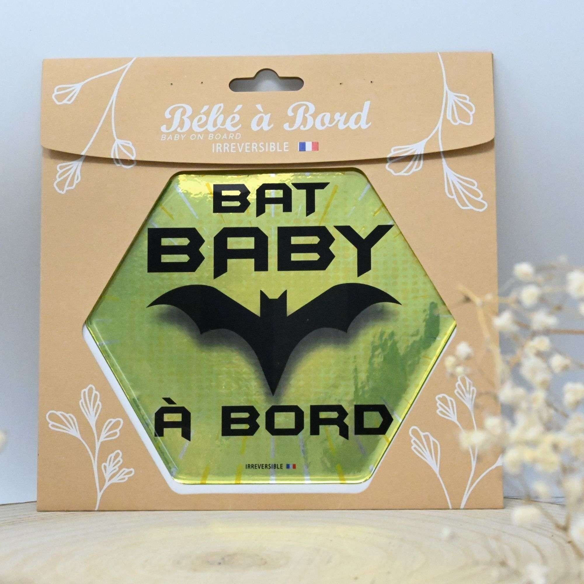 Baby an Bord, hergestellt in Frankreich – Fledermausbaby – DESTOCK