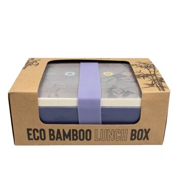 Boîte à lunch réutilisable en bambou Chakra RY1169 3