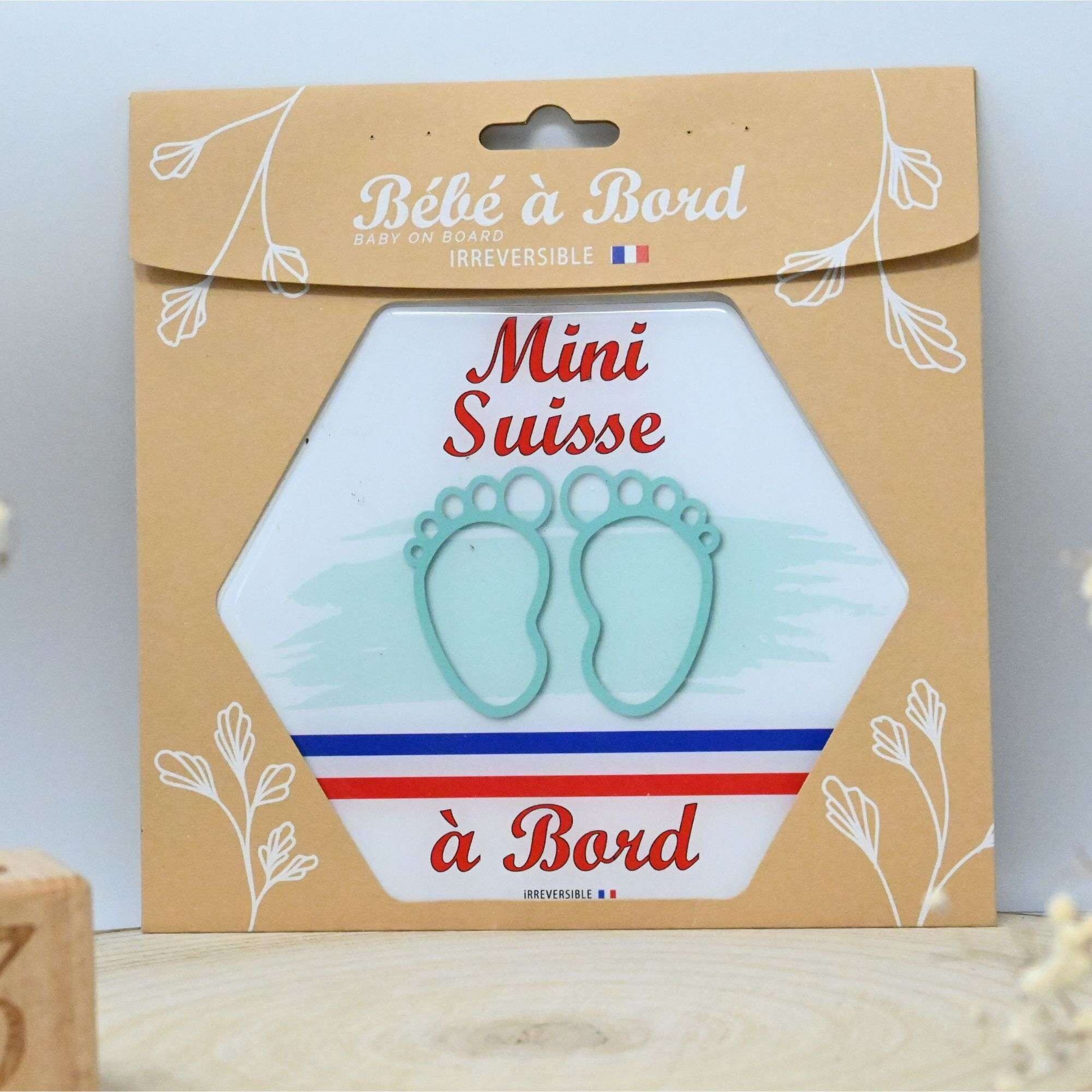 Baby an Bord, hergestellt in Frankreich – Mini Suisse (Junge) – DESTOCK