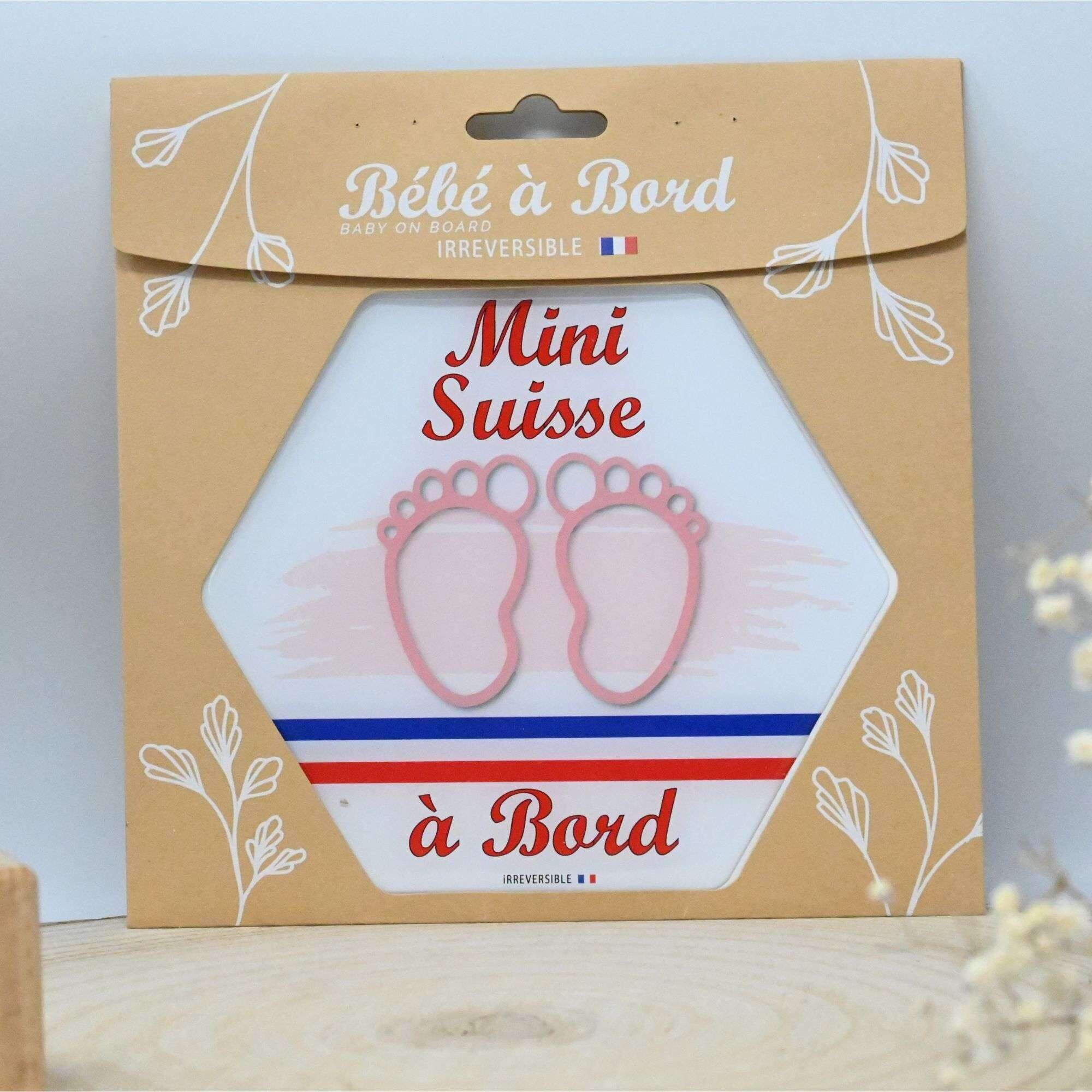 Baby an Bord, hergestellt in Frankreich – Mini Suisse (Mädchen) – DESTOCK