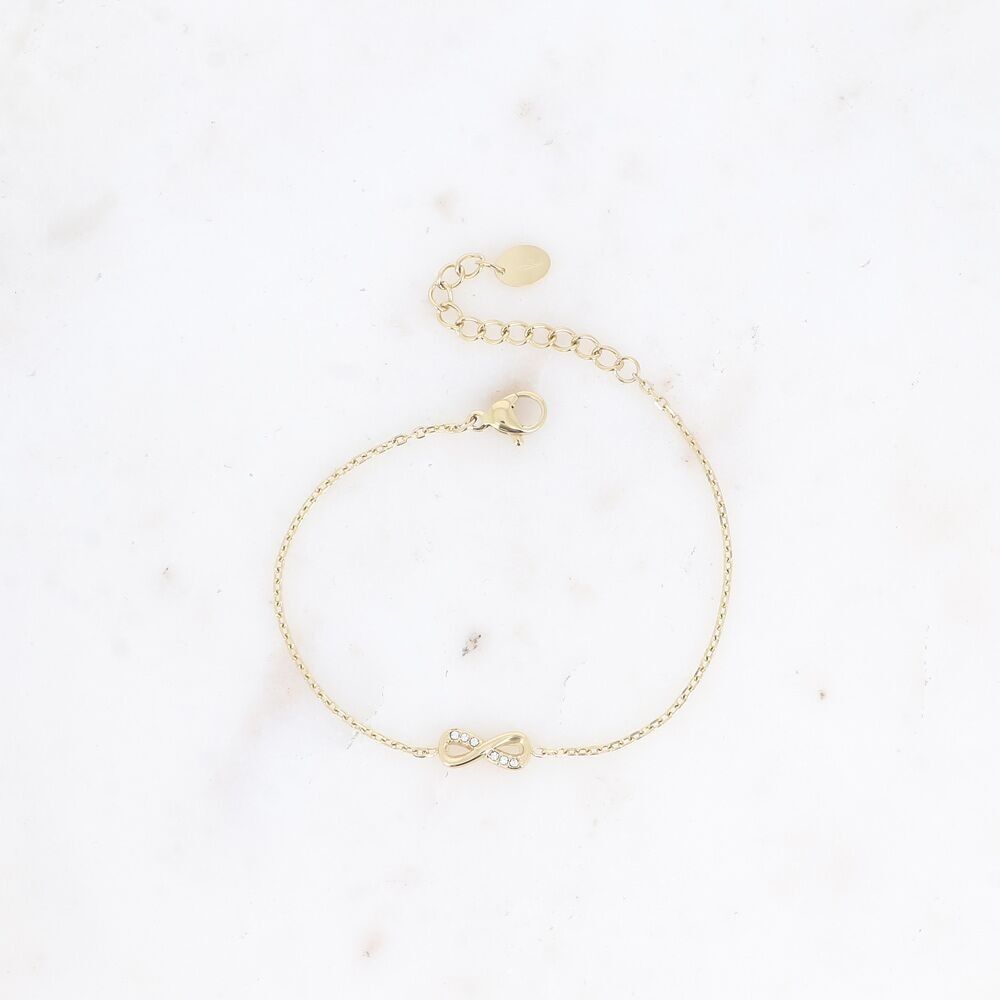 Armband - Unendlichkeitssymbol mit Zirkoniumoxiden