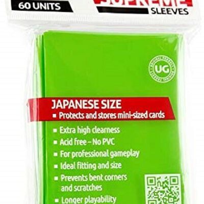Ultimate Guard Japonés Supremo Mangas Verde Claro 60 Nuevo Top