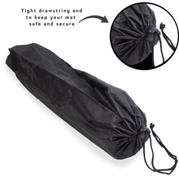 Sac de transport pour tapis de yoga - Noir 3