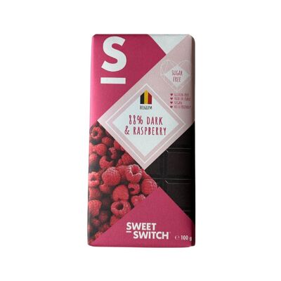 88% Dark & Raspberry Chocolate 100 g