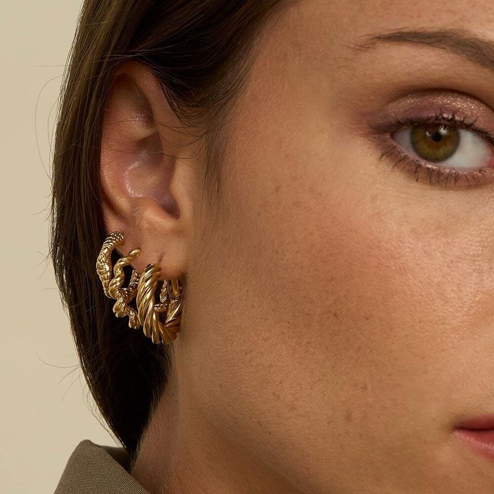 Kleine Abby-Creolen – gedreht 2 cm