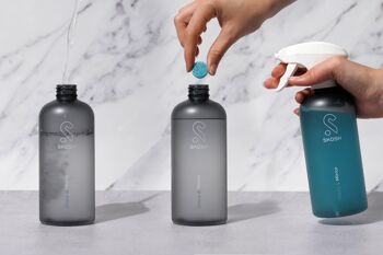 Nettoyant pour vitres et miroirs, bouteille et tablette de recharge 2