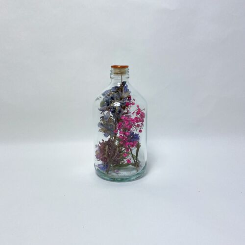 Dried Flowers in Glass Harapan 500 ml Copper wax