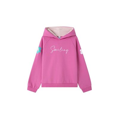Sudadera Mangas Largas Con Capucha De Niña