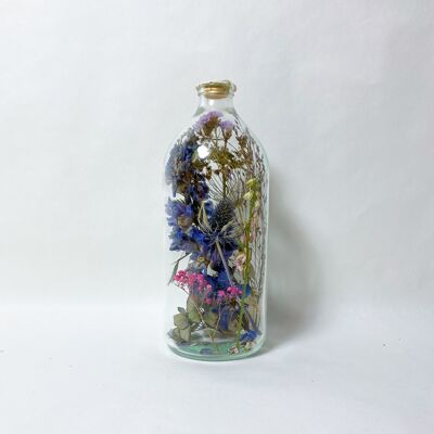 Dried Florals in Glass Harapan 1000 ml white wax