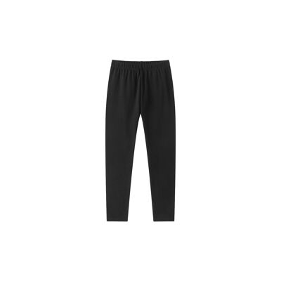 Legging en tricot brossé de couleur unie pour fille