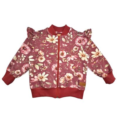 Felpa con zip AZALIA bordeaux