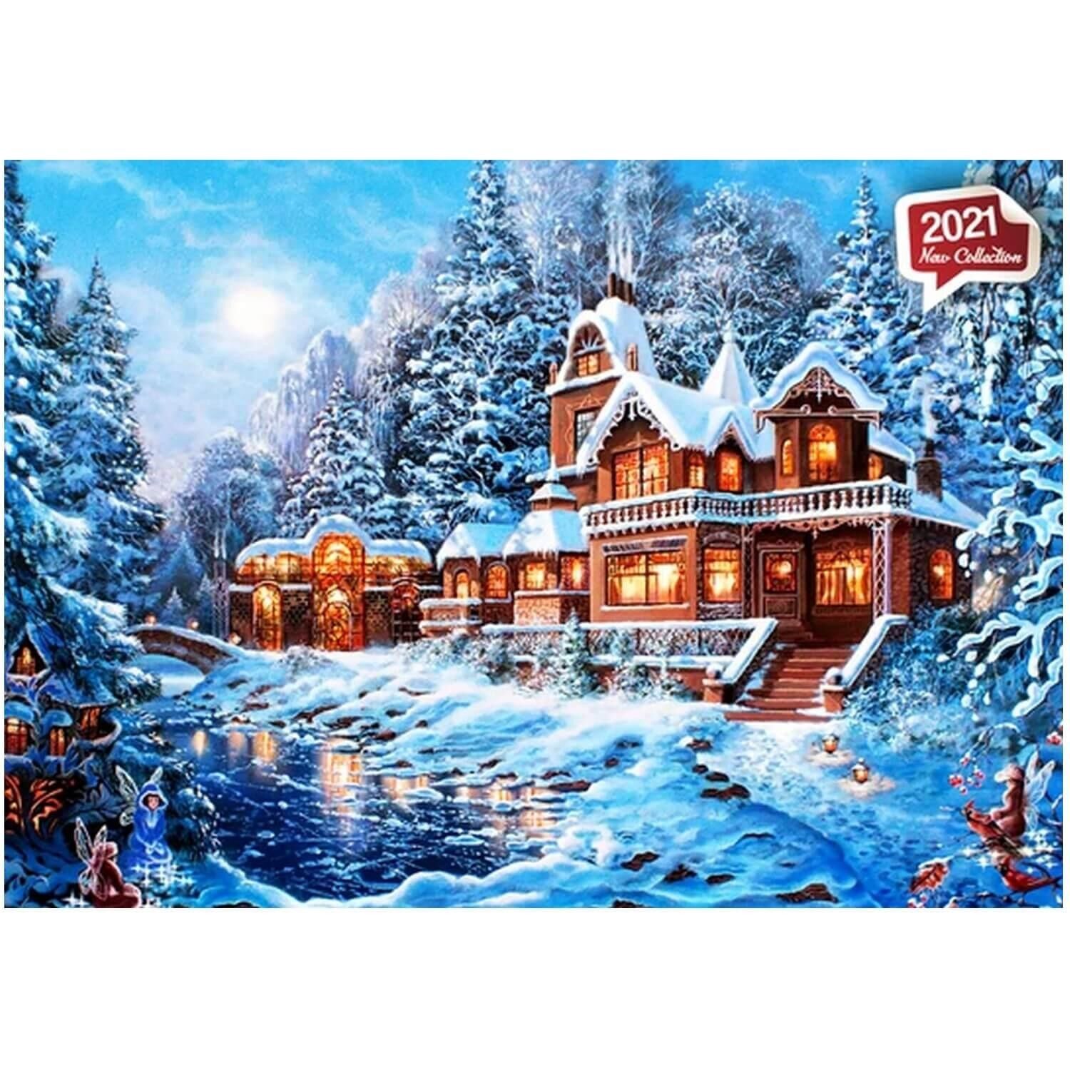 1000-teiliges Puzzle: Winterzauber