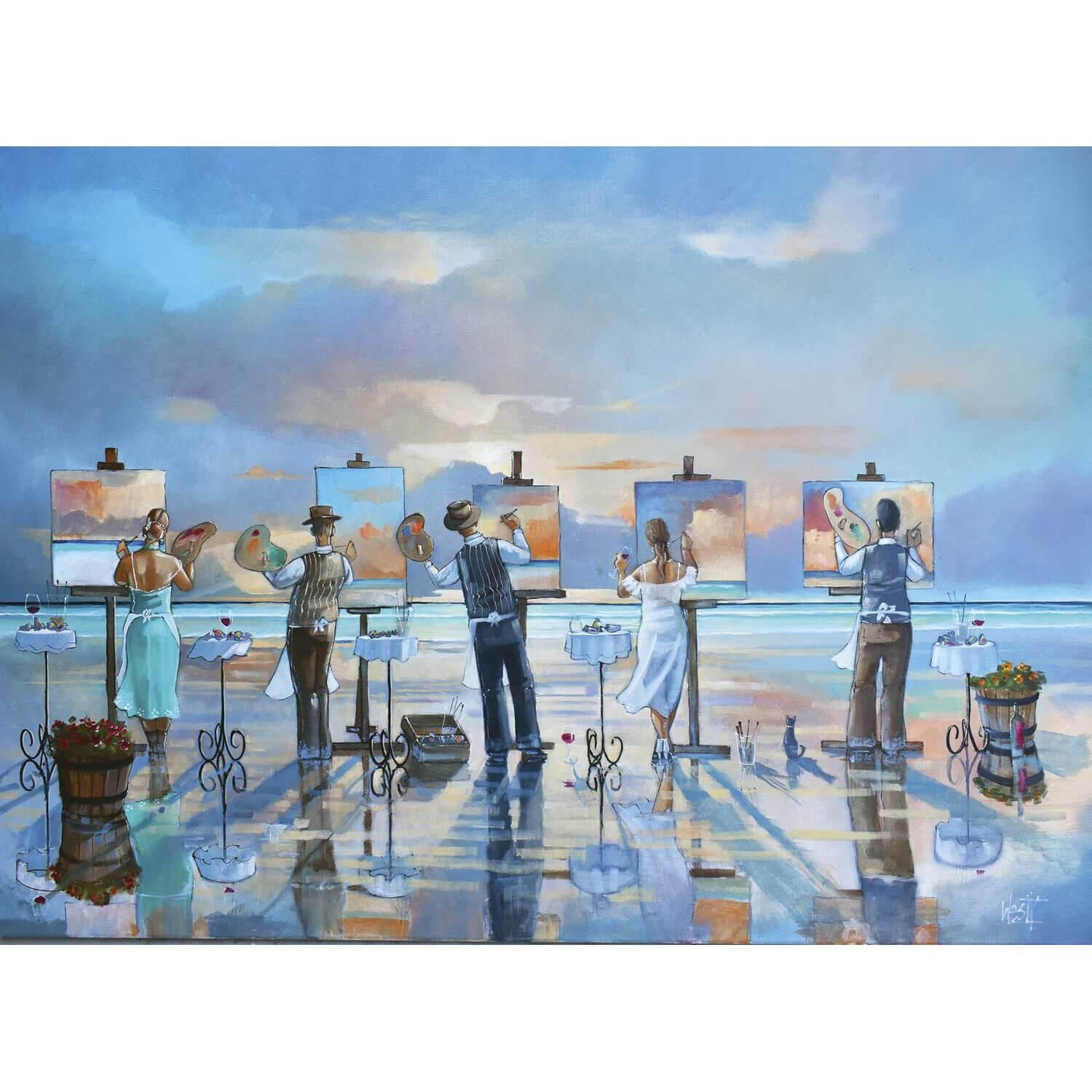 1000 piece puzzle: Painting a storm