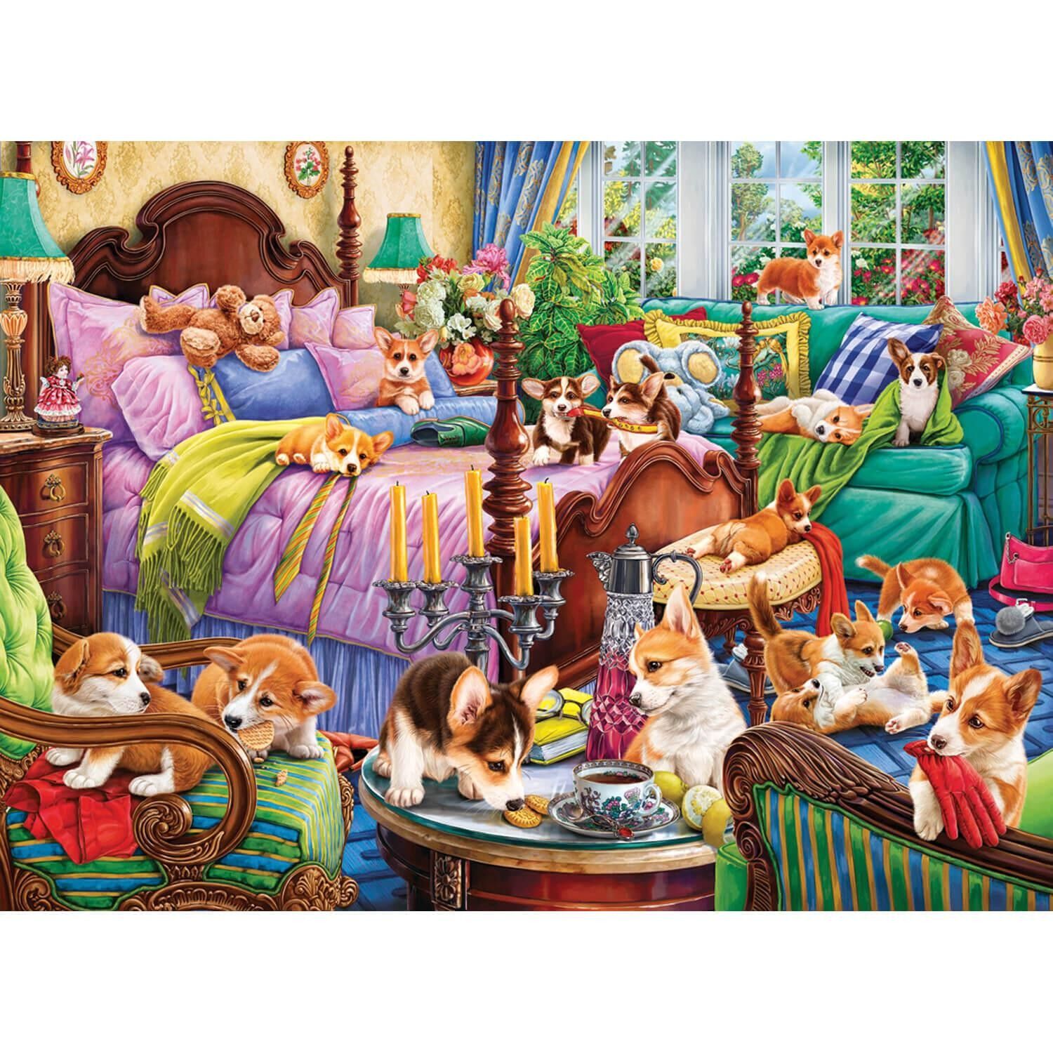 1000 piece puzzle: Doggies in the room