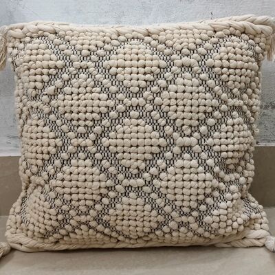 Bohemian Handwoven Cotton Cushion Cover