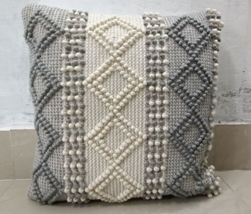 Bohemian Handwoven Wool Cushion Cover
