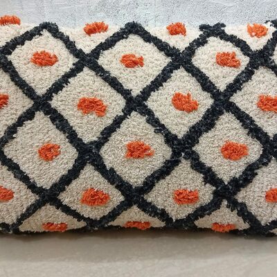 Housse de coussin de canapé en coton touffeté à la main