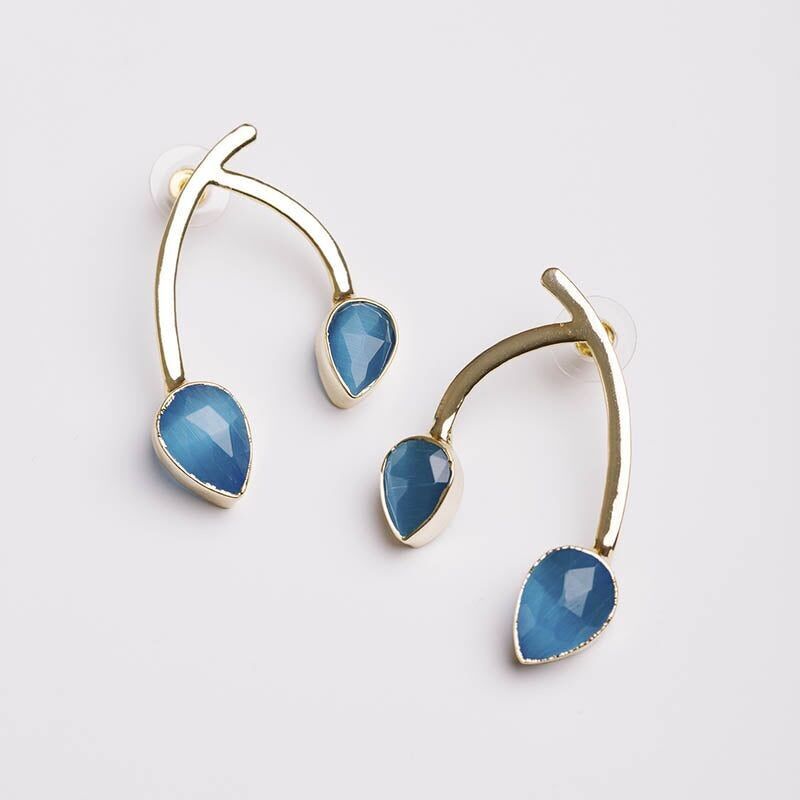 Orecchini Ed Life. Blu limitato