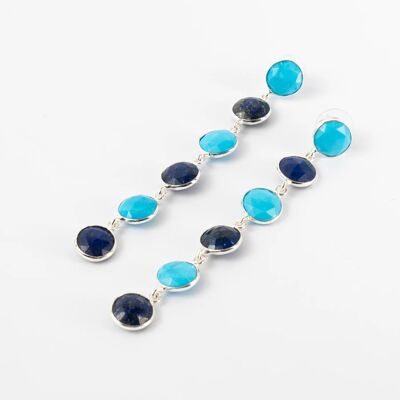 Orecchini Ayla Ed. Blues d'argento limitati