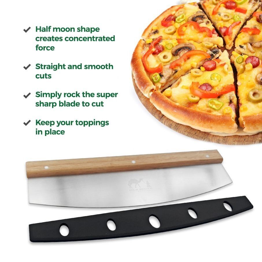 Pizza Rocker Knife by Silk Route Spice Company - High Quality Pizza Rocker Knife