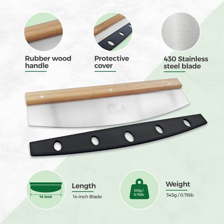 Pizza Rocker Knife by Silk Route Spice Company - High Quality Pizza Rocker Knife