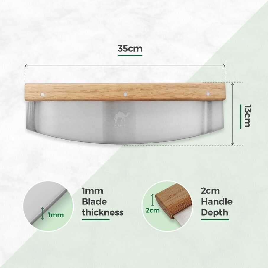 Pizza Rocker Knife by Silk Route Spice Company - High Quality Pizza Rocker Knife