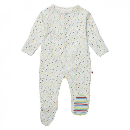 Ditsy star footed sleepsuit