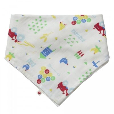 FARMYARD MUSLINE BANDANA Lätzchen & Spucktuch 35 X 35cm