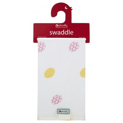 DAISY SPOT MUSLIN SWADDLE - 120 x 120cm