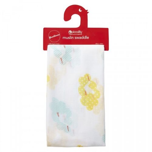 STORK MUSLIN SWADDLE - 120 X 120cm