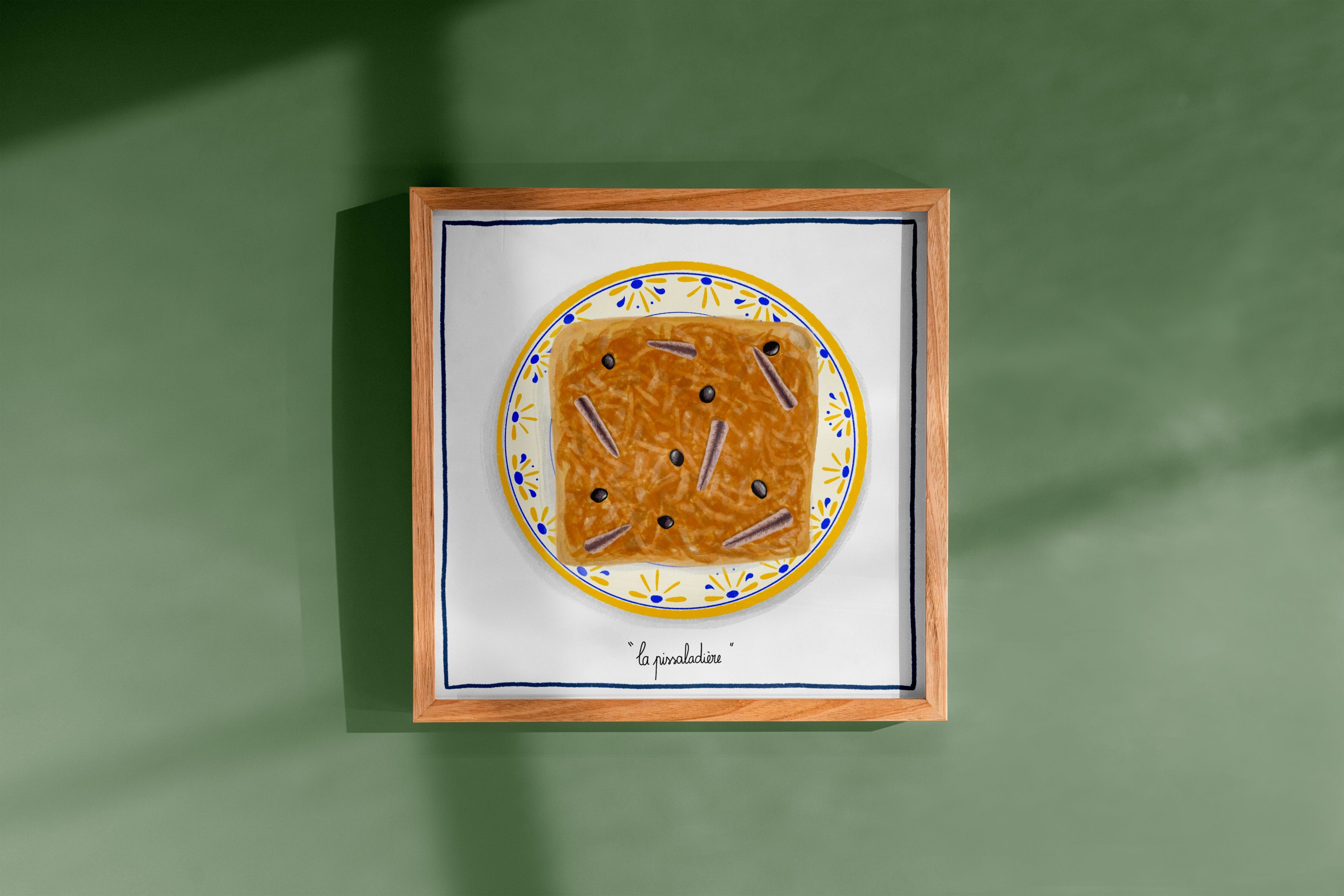 Muestra la pissaladière