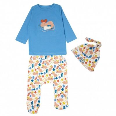 SET 3 PEZZI PER BAMBINO - MOUSE DA CAMPO