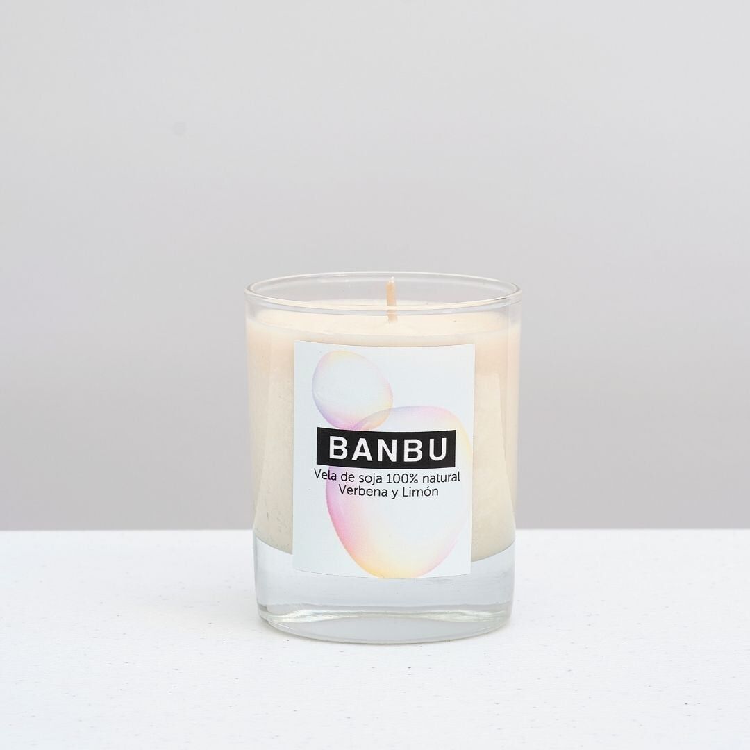 Vela de Soja Aroma Natural VERBENA Y LIMÓN