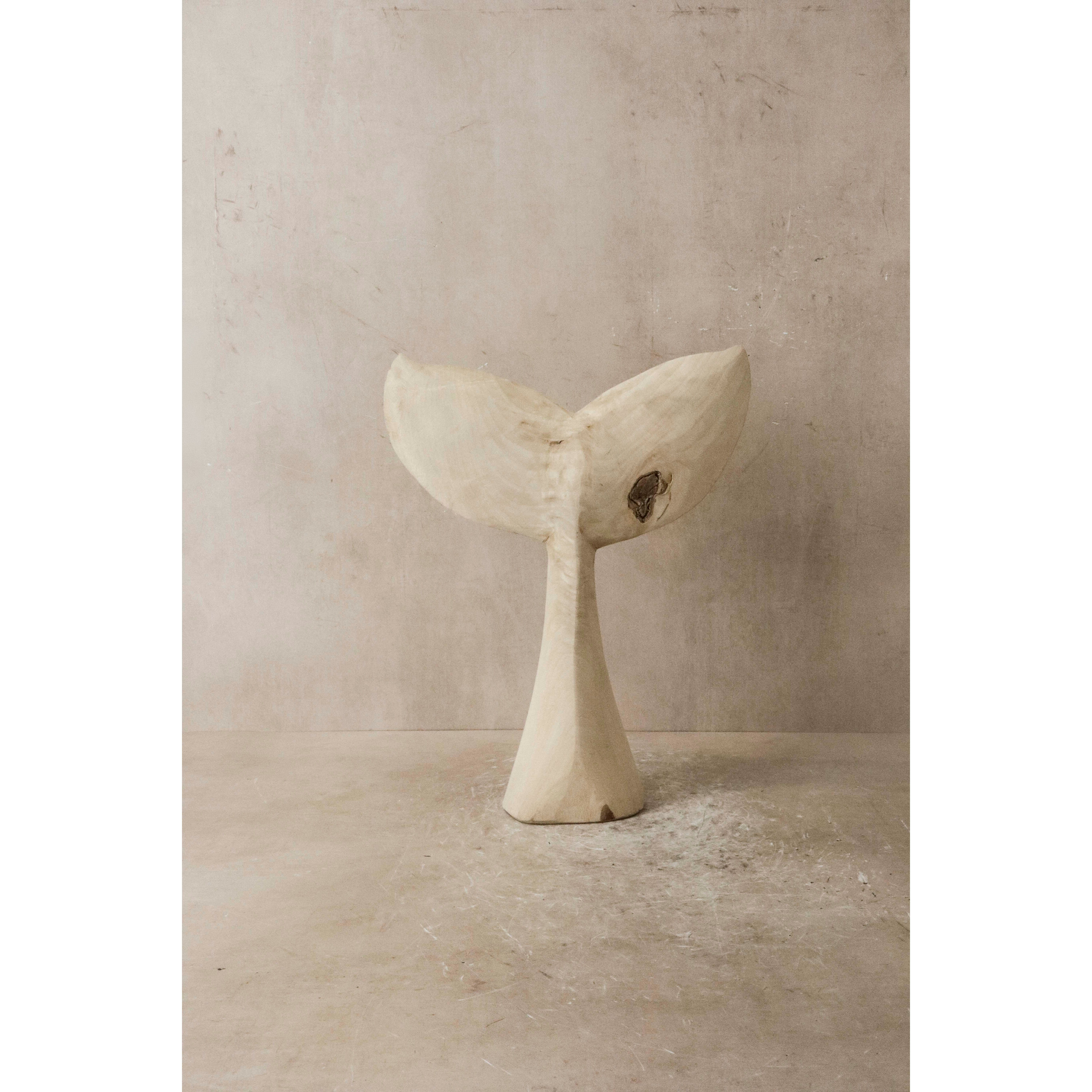 Nageoire de baleine en bois sculptée à la main - 38.1