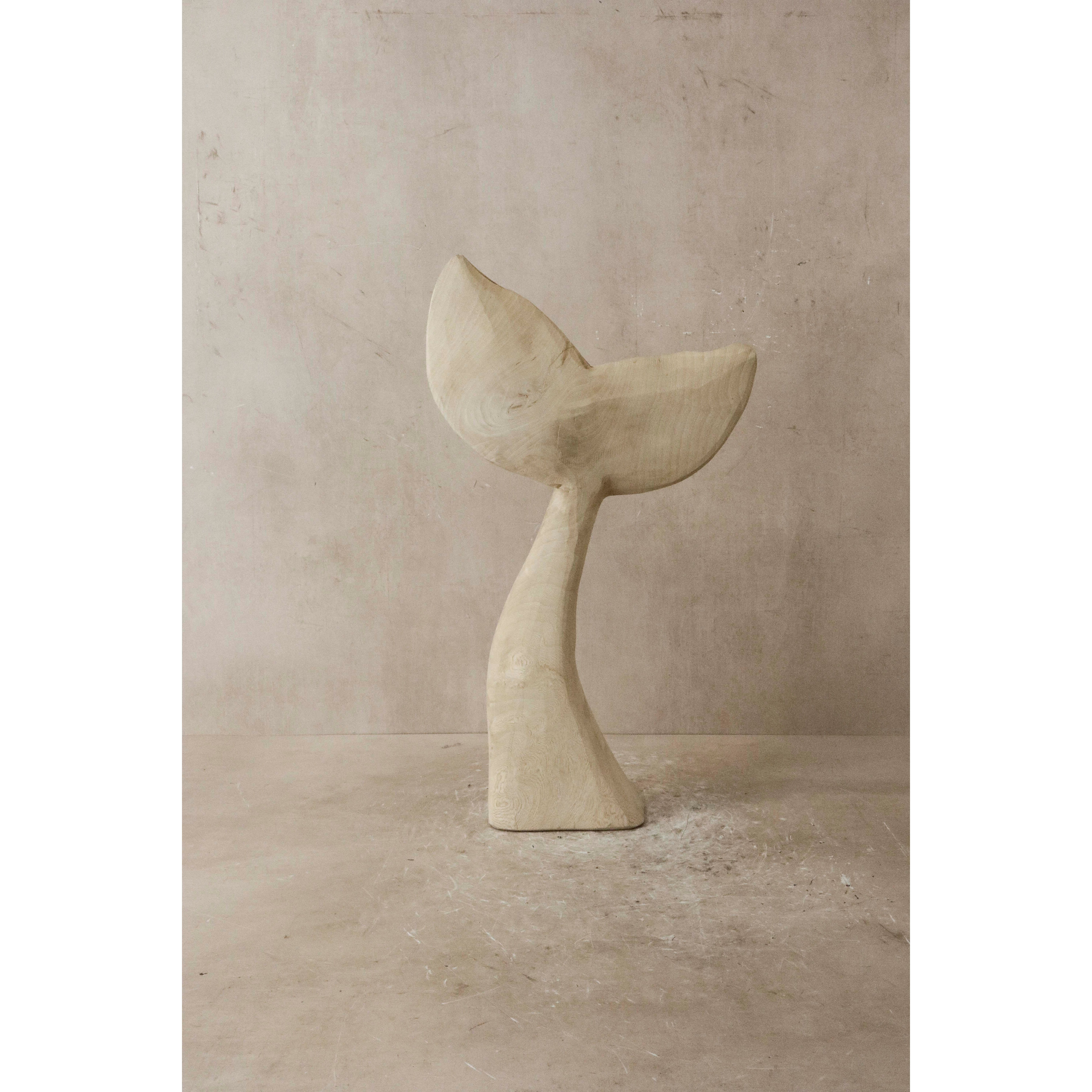 Nageoire de baleine en bois sculptée à la main - 39.2