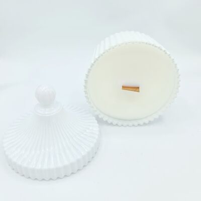 Mini vintage boutique crackling wick candle, white, available in 22 scents | home fragrance