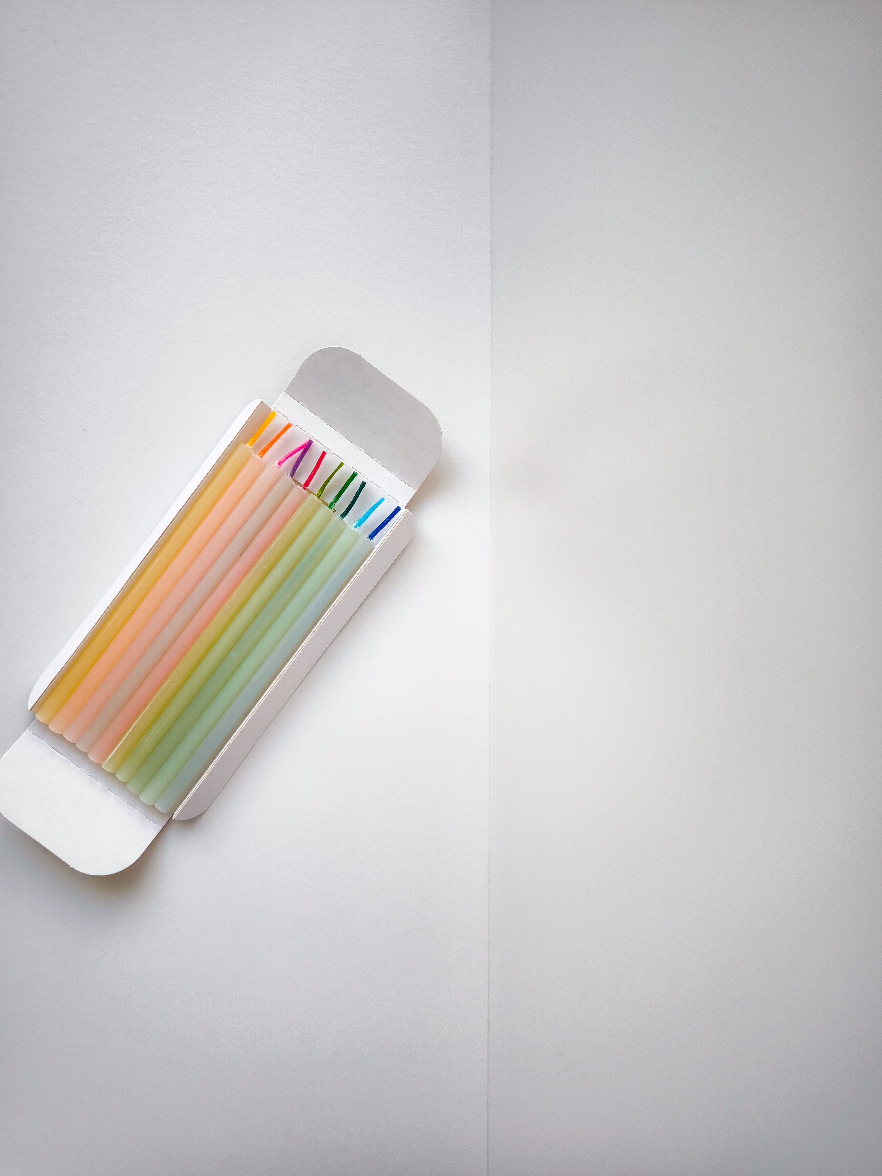 Birthday CandlesWhite Beeswax