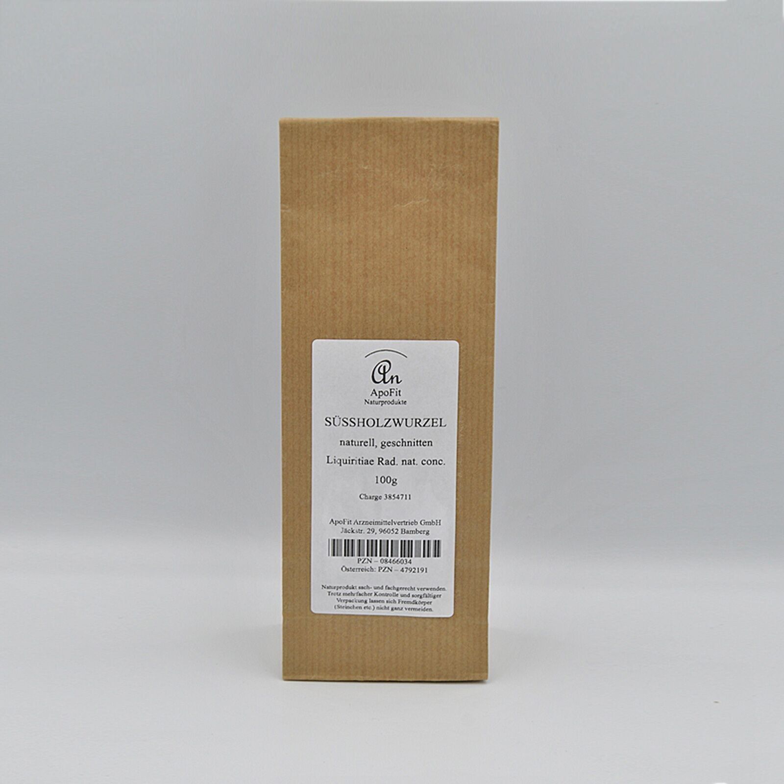 Radice di liquirizia tagliata naturalmente