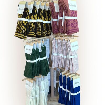 DAILYSOCKS pequeño soporte de madera NUEVO giratorio