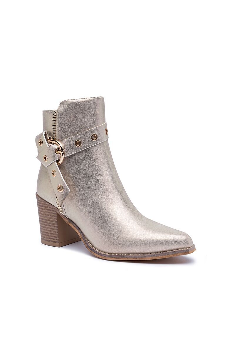 Stivaletti con cintura finta