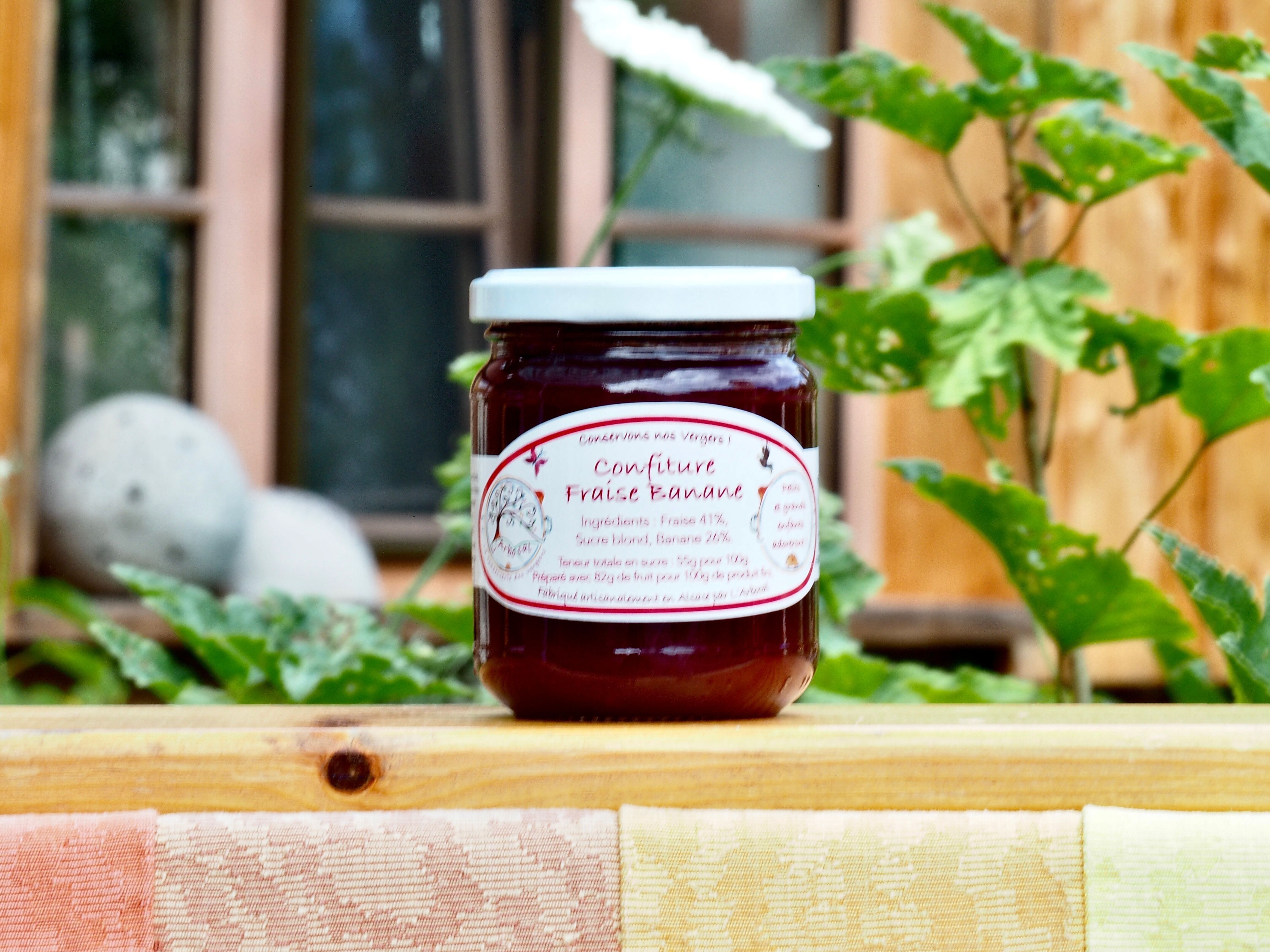 Marmellata di fragole e banane