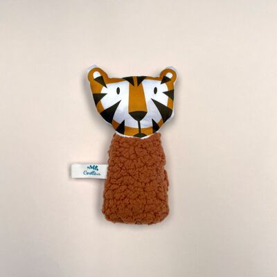 Sonajero tintineante Peluche tigre marsala