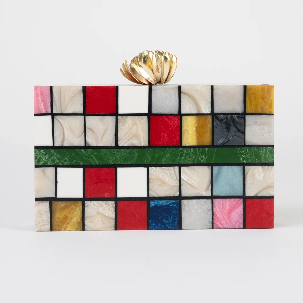Pochette Mondrian Loto multicolore
