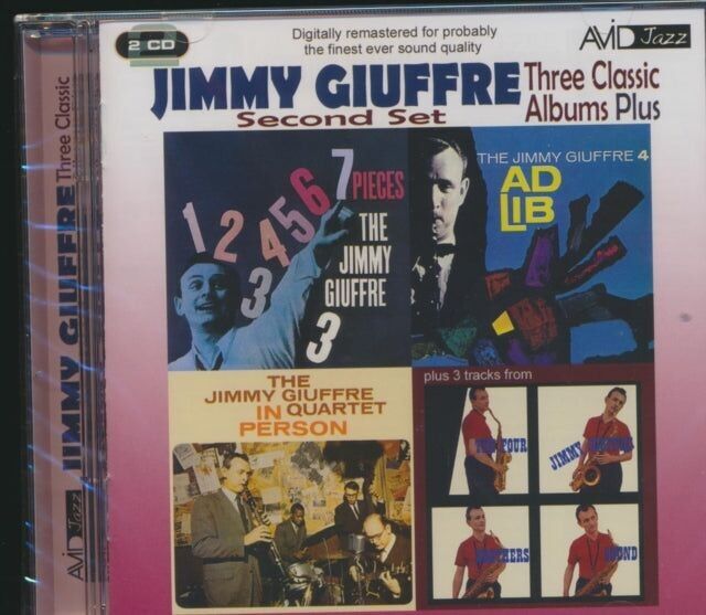 CD de Jimmy Giuffre: tres álbumes clásicos más (7 piezas, improvisadas, en persona)