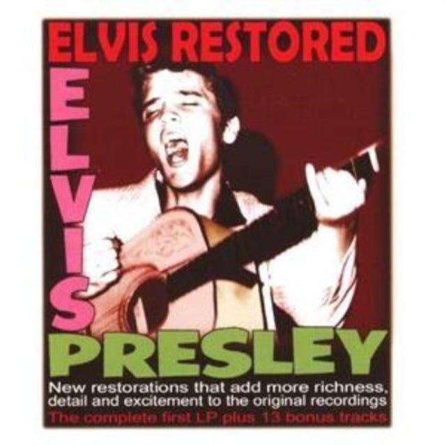 CD de Elvis Presley - Elvis restaurado - El primer LP completo y 13 pistas adicionales)