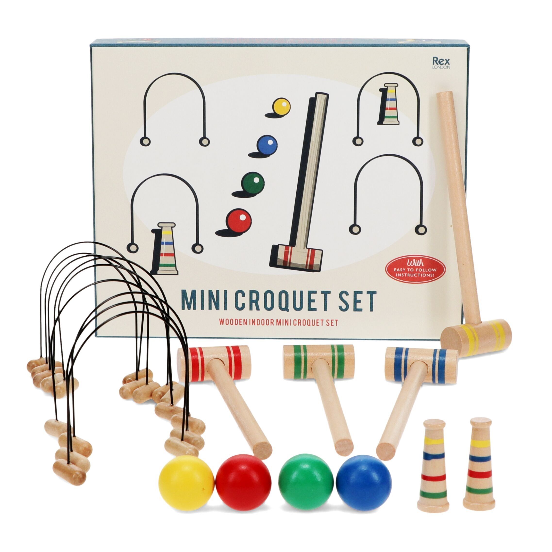 Mini croquet set