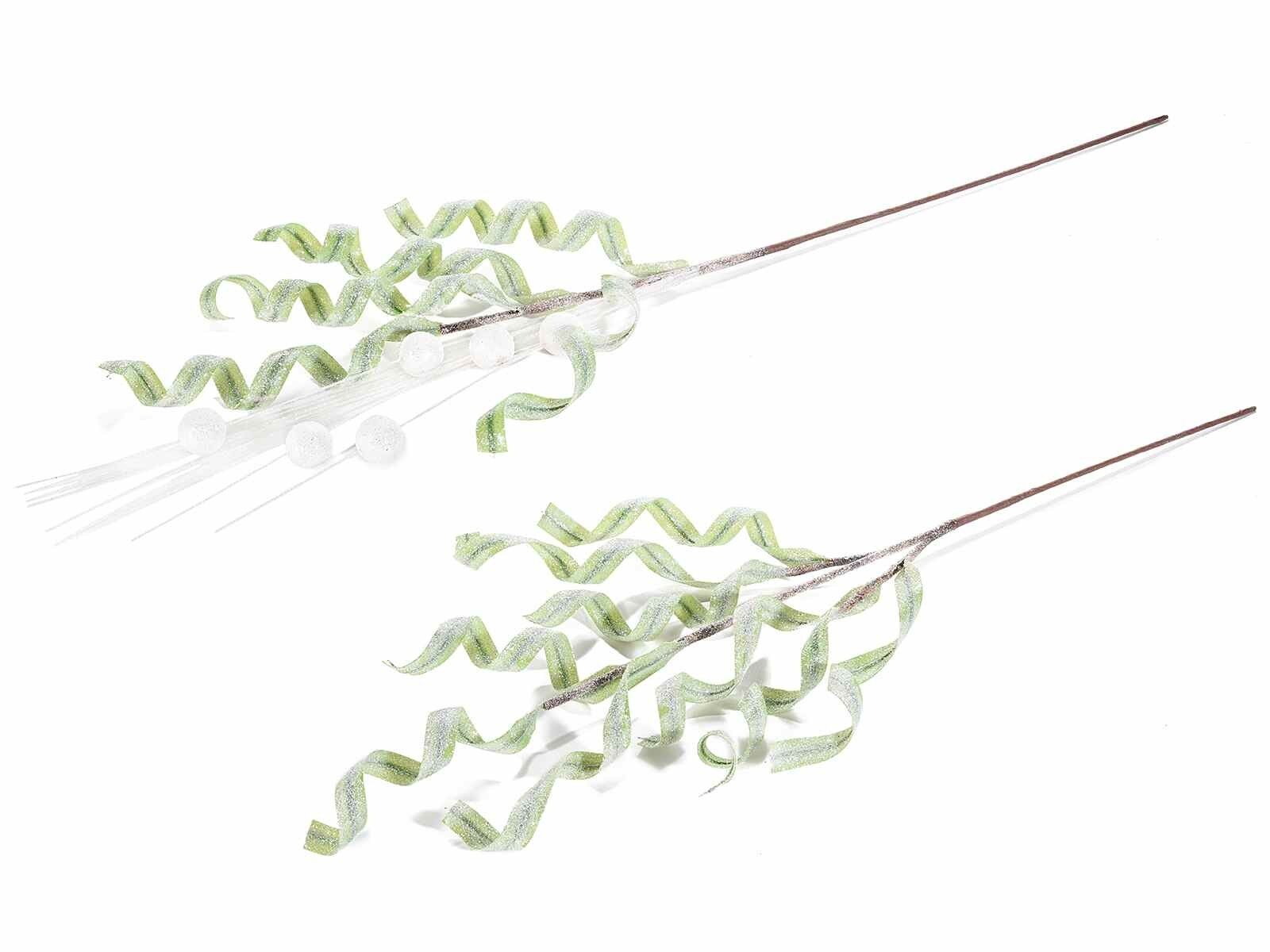 Rami pick di foglie effetto brinato