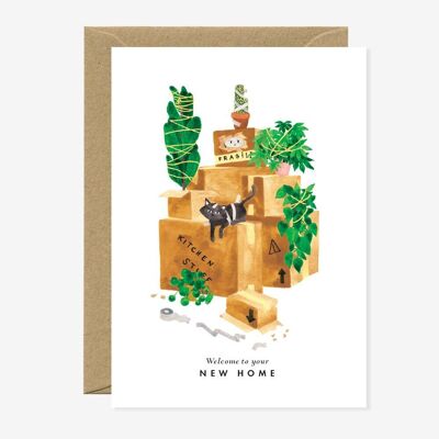 New home - Cat Greeting card